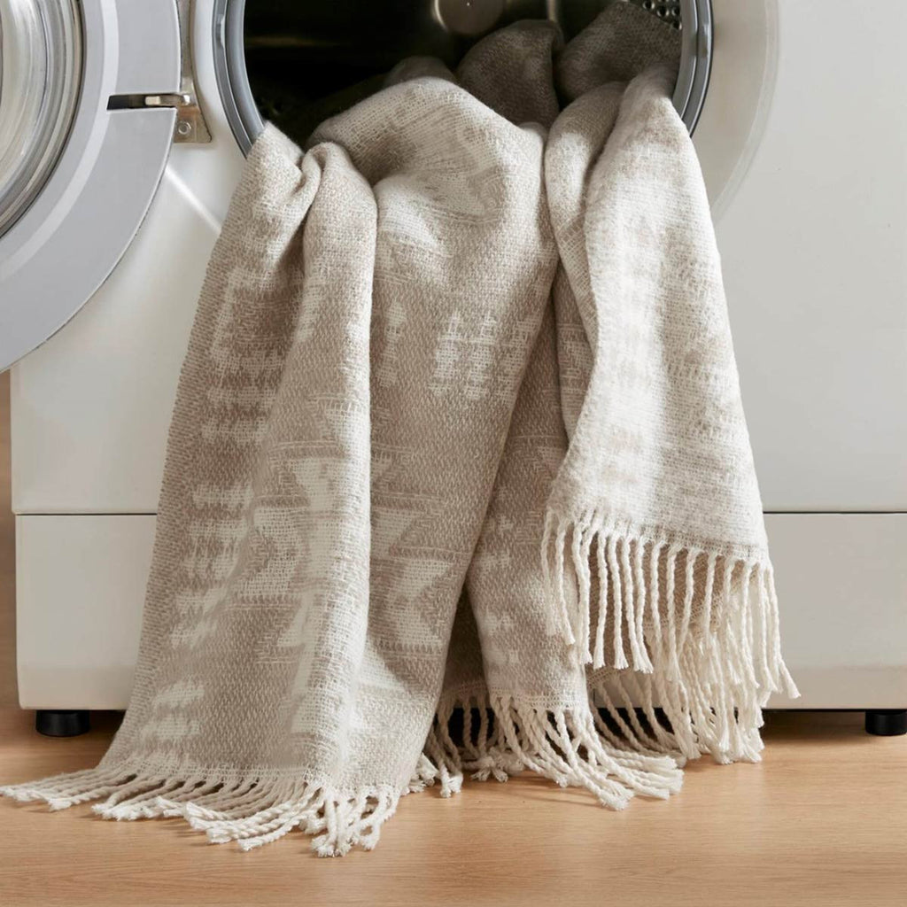Manitoba Cotton Blend Neutral Throw - OUT OF STOCK UNTIL 07/02/2026