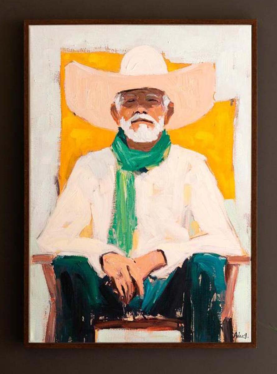 The Storyteller Cowboy Framed Wall Art