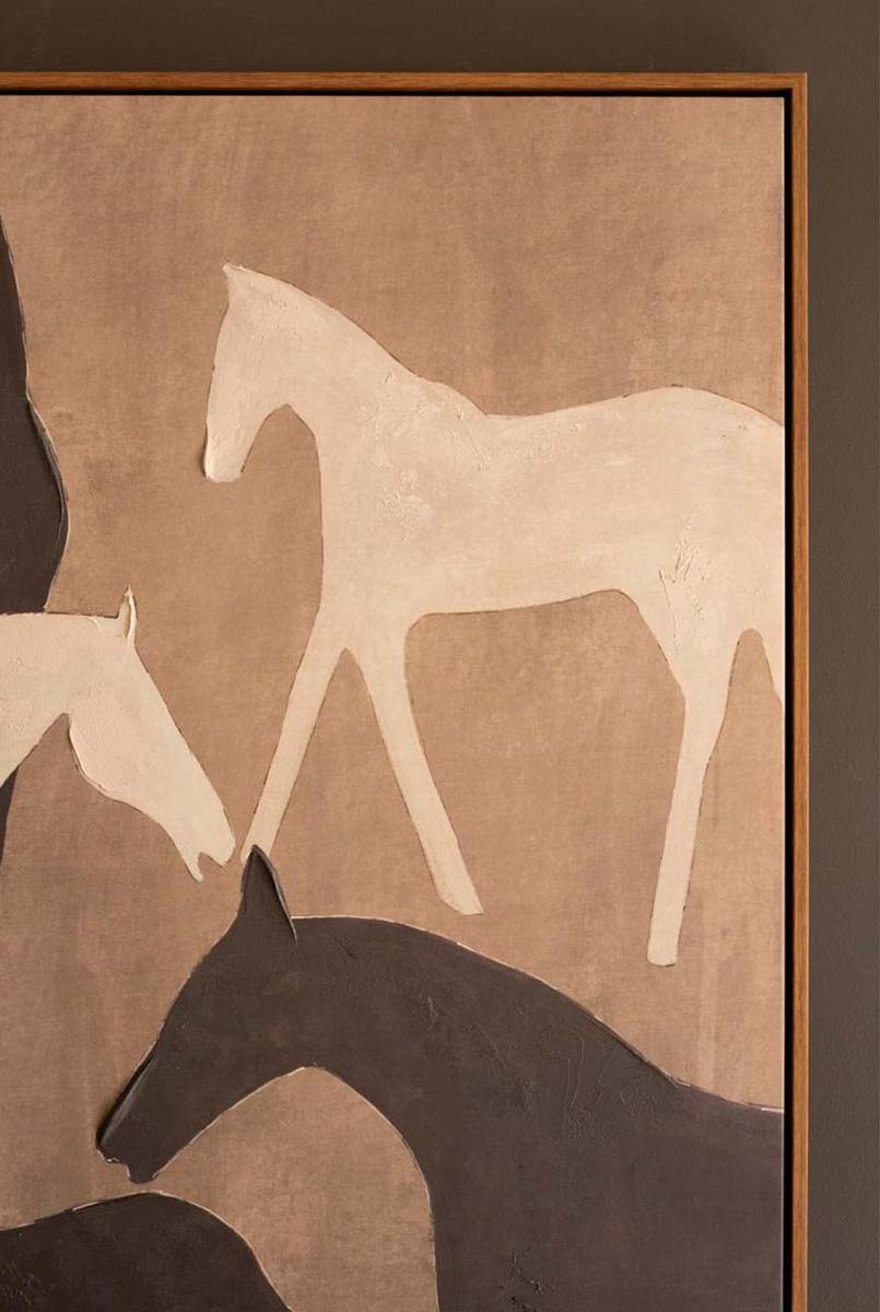 Stallion Silhouettes Framed Wall Art