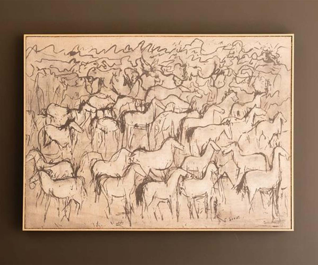 Thousand Horses Framed Wall Art