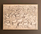 Thousand Horses Framed Wall Art
