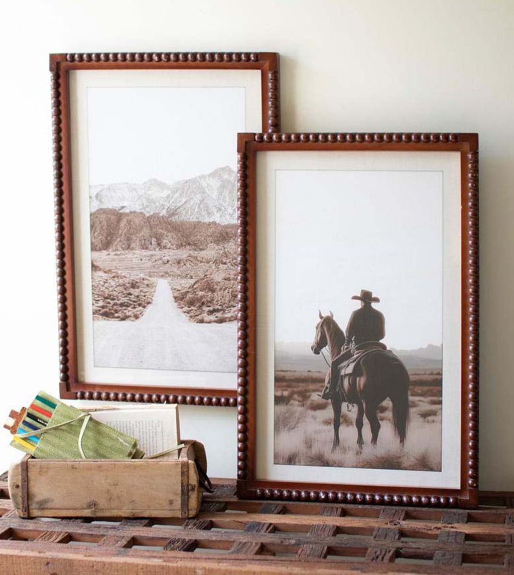 Cowboy Country Framed Prints - Set of 2