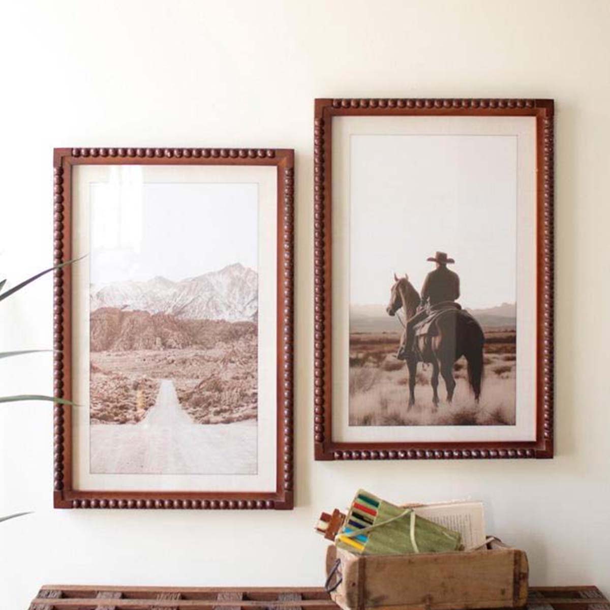 Cowboy Country Framed Prints - Set of 2