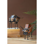 Recycled Metal Steers - Set of 2 - OUT OF STOCK UNTIL 07/22/2026
