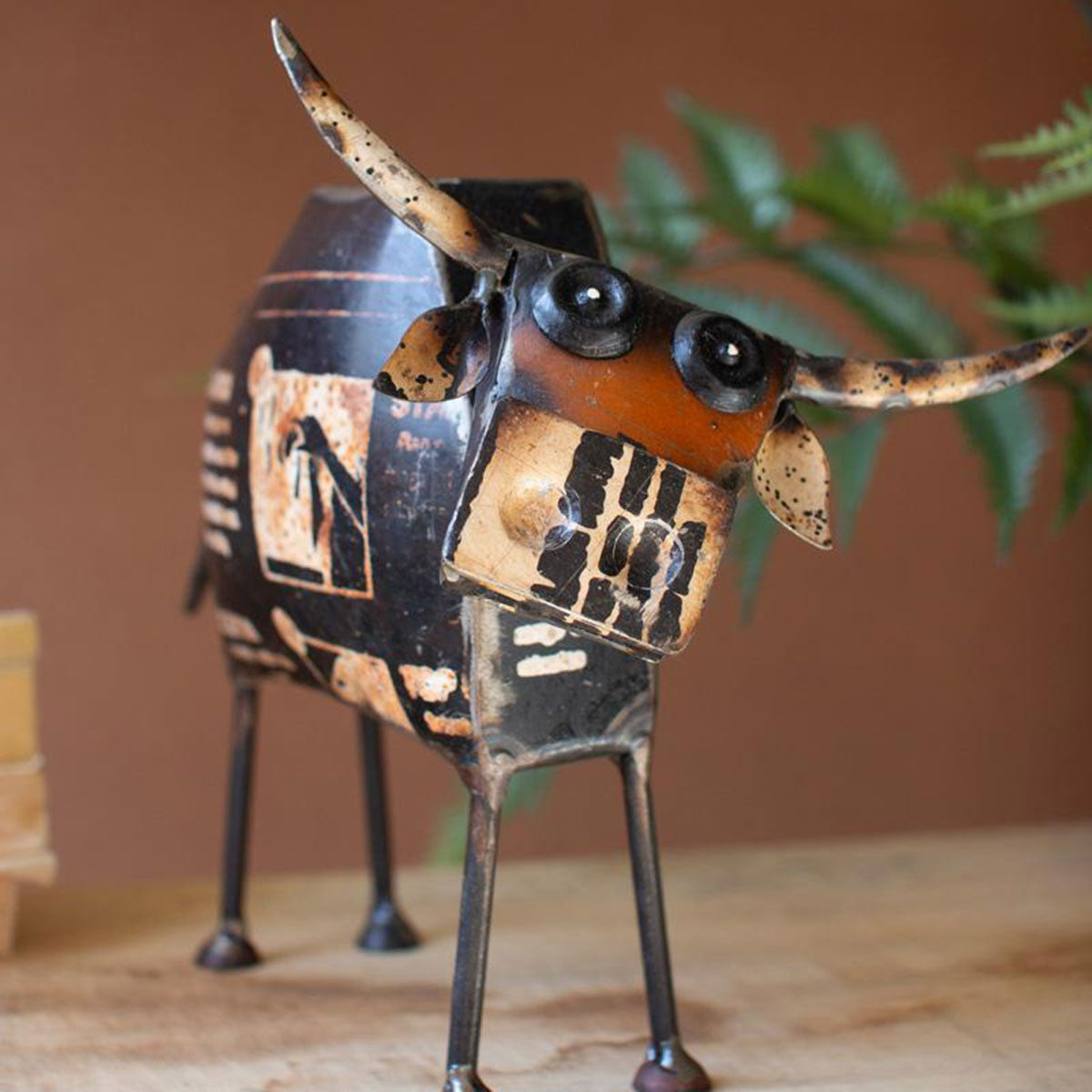 Recycled Metal Steers - Set of 2 - OUT OF STOCK UNTIL 07/22/2026