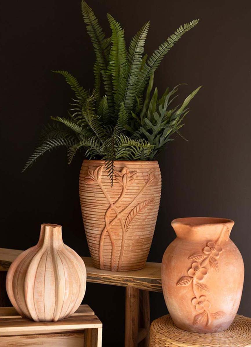 Adobe Bloom Clay Urn
