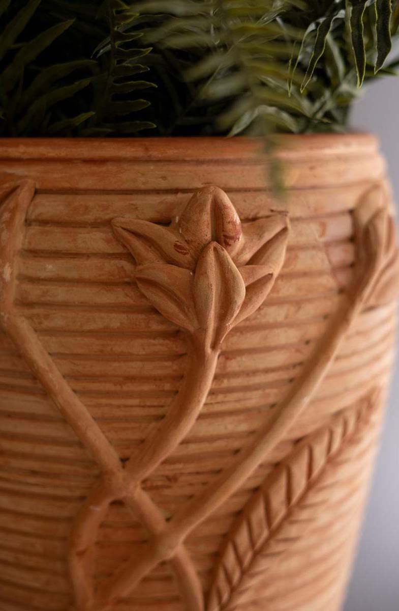 Adobe Bloom Clay Urn