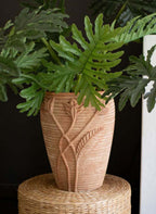 Adobe Bloom Clay Urn