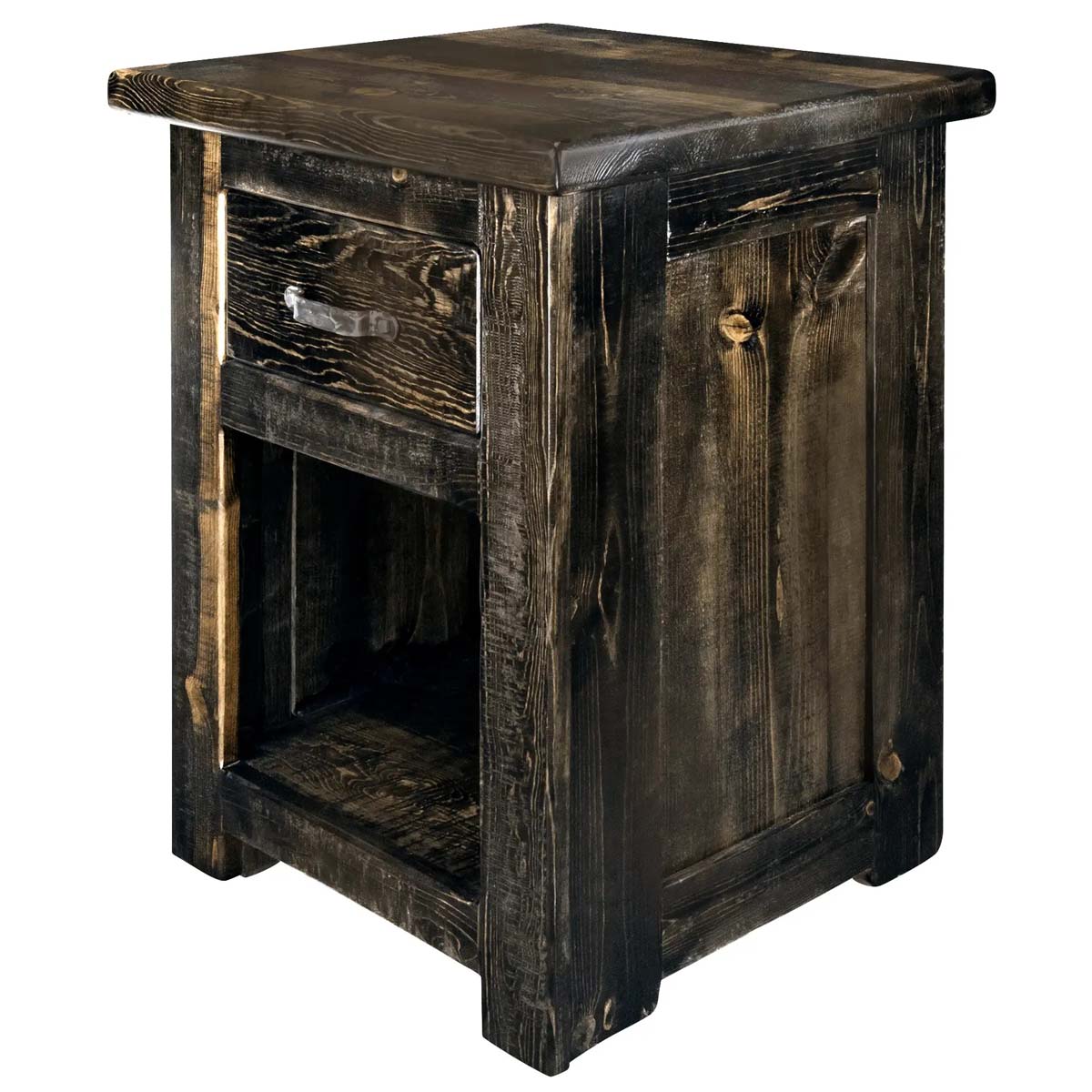 Lima 30 Inch Nightstand with Iron