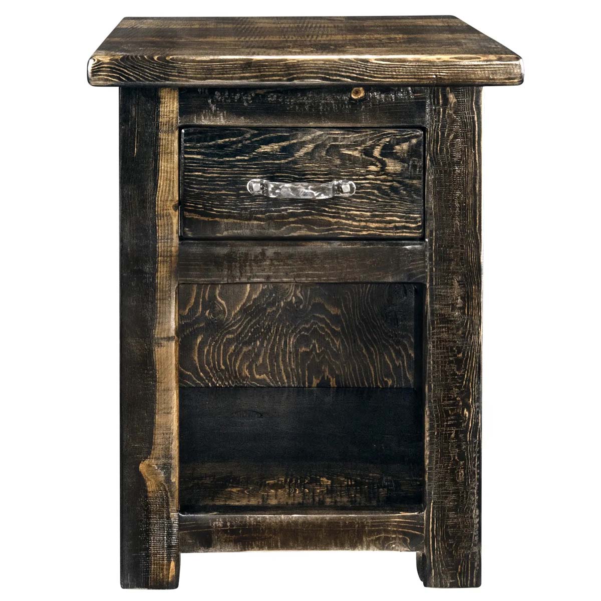 Lima 30 Inch Nightstand with Iron