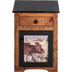 Texas Longhorn Nightstand