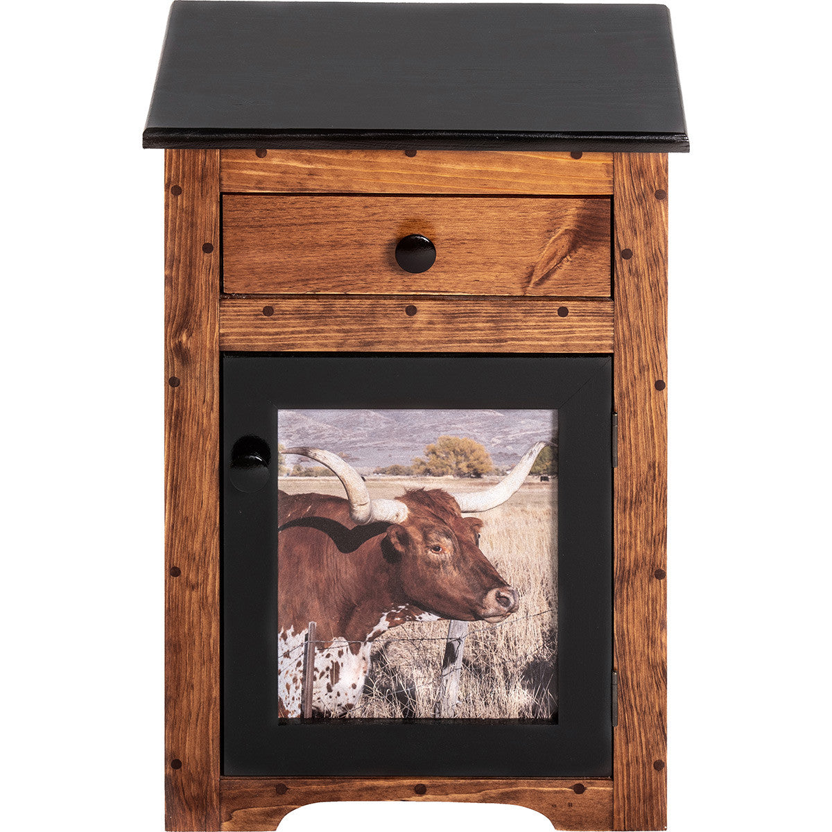 Texas Longhorn Nightstand