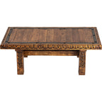 Sonoma Carved Wood Coffee Table
