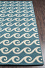 Frontier Fusion Blue Rug - 4 x 6
