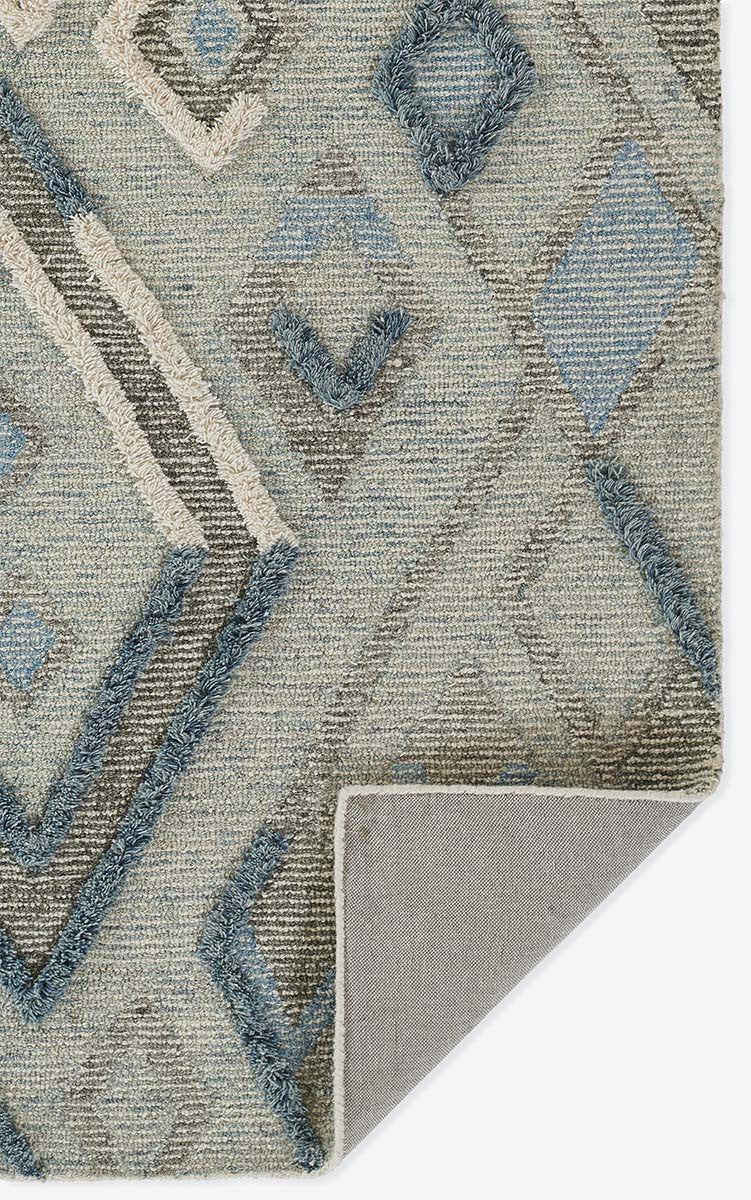Frontier Fusion Blue Rug - 8 x 10