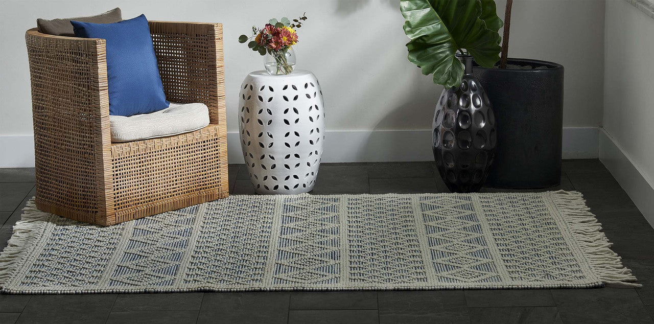 Adobe Breeze Blue Rug - 8 x 10