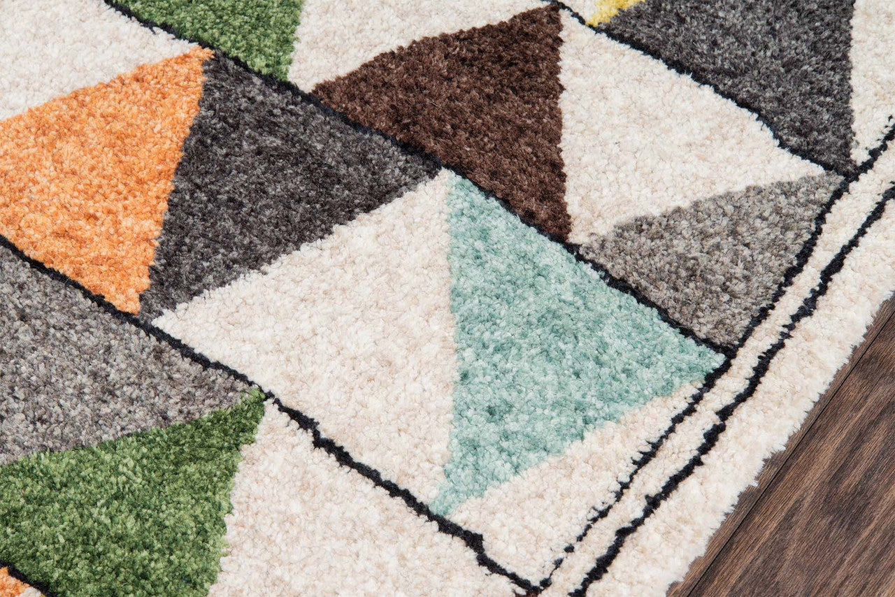 Color Splash Geometric Rug - 2 x 8