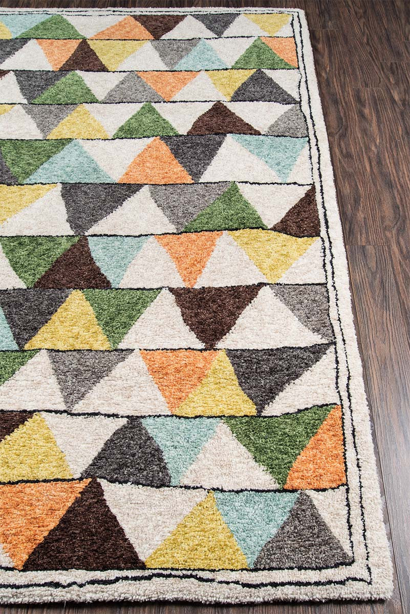 Color Splash Geometric Rug - 2 x 8