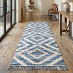 Blue Sky Geometric Rug - 2 x 8
