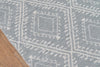 Dusty Gray Western Indoor/Outdoor Rug - 8 x 10