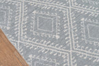 Dusty Gray Western Indoor/Outdoor Rug - 8 x 10