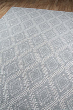Dusty Gray Western Indoor/Outdoor Rug - 8 x 10