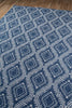Navy Blue Western Indoor/Outdoor Rug - 9 x 12