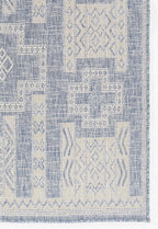 Navajo Blue Indoor/Outdoor Rug - 3 x 5