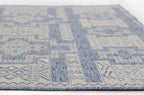 Navajo Blue Indoor/Outdoor Rug - 7 x 9