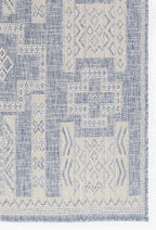 Navajo Blue Indoor/Outdoor Rug - 9 x 12