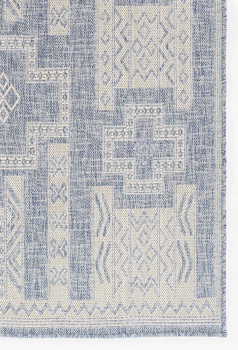Navajo Blue Indoor/Outdoor Rug - 9 x 12