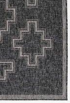 Kachina Charcoal Indoor/Outdoor Rug - 2 x 3
