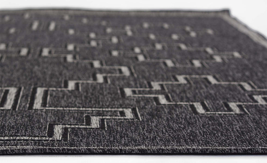Kachina Charcoal Indoor/Outdoor Rug - 3 x 5