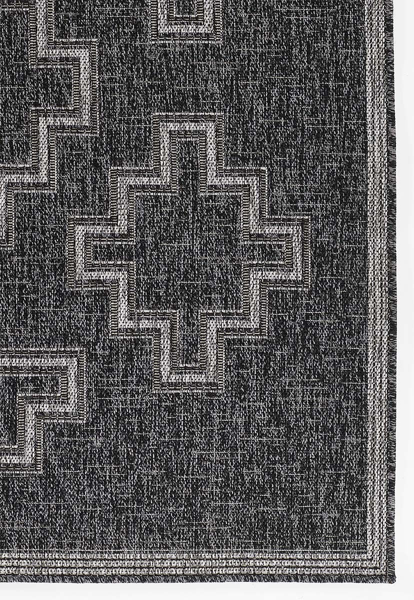 Kachina Charcoal Indoor/Outdoor Rug - 3 x 5
