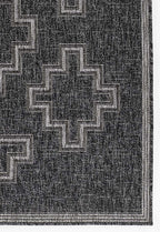 Kachina Charcoal Indoor/Outdoor Rug - 3 x 5