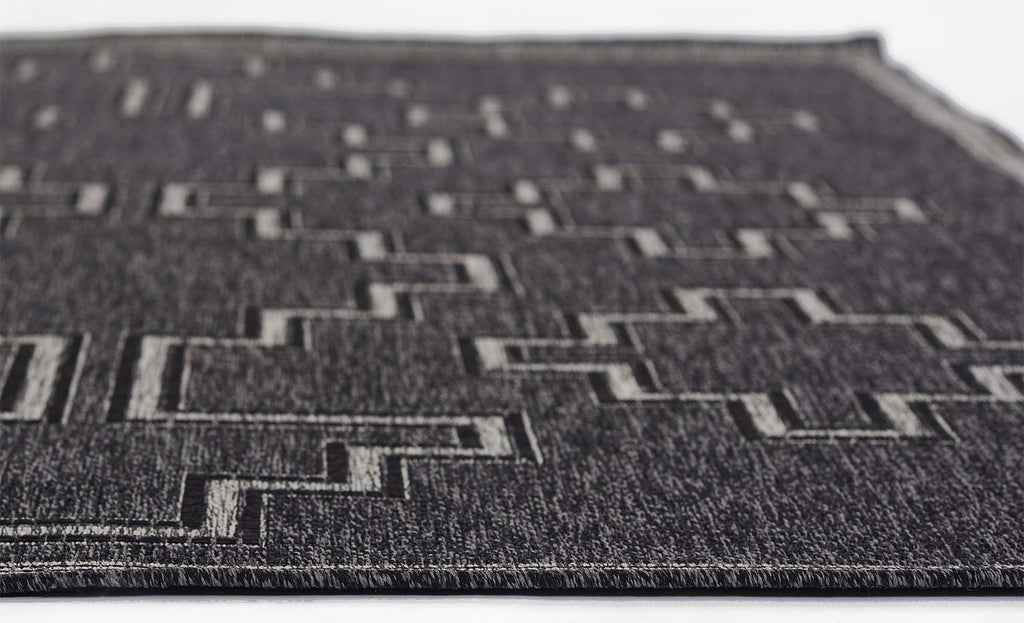 Kachina Charcoal Indoor/Outdoor Rug - 4 x 6