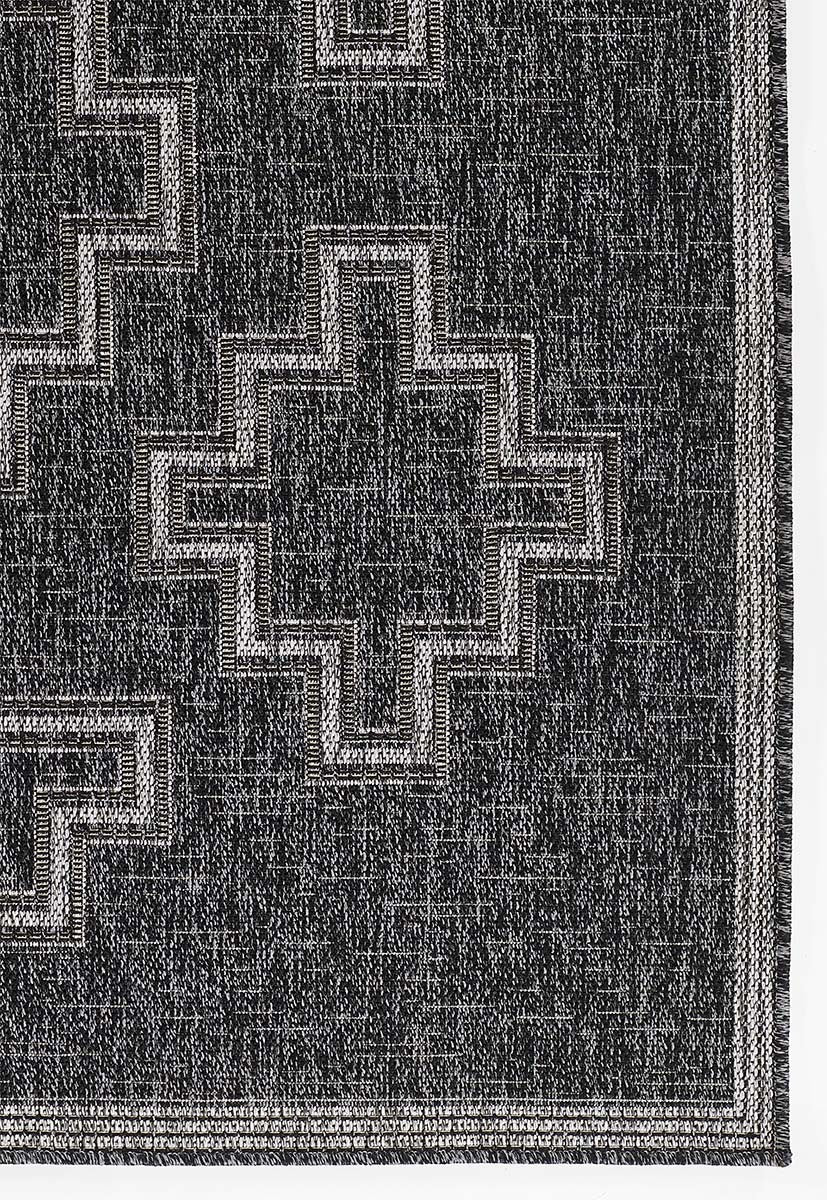Kachina Charcoal Indoor/Outdoor Rug - 4 x 6