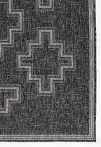 Kachina Charcoal Indoor/Outdoor Rug - 5 x 7
