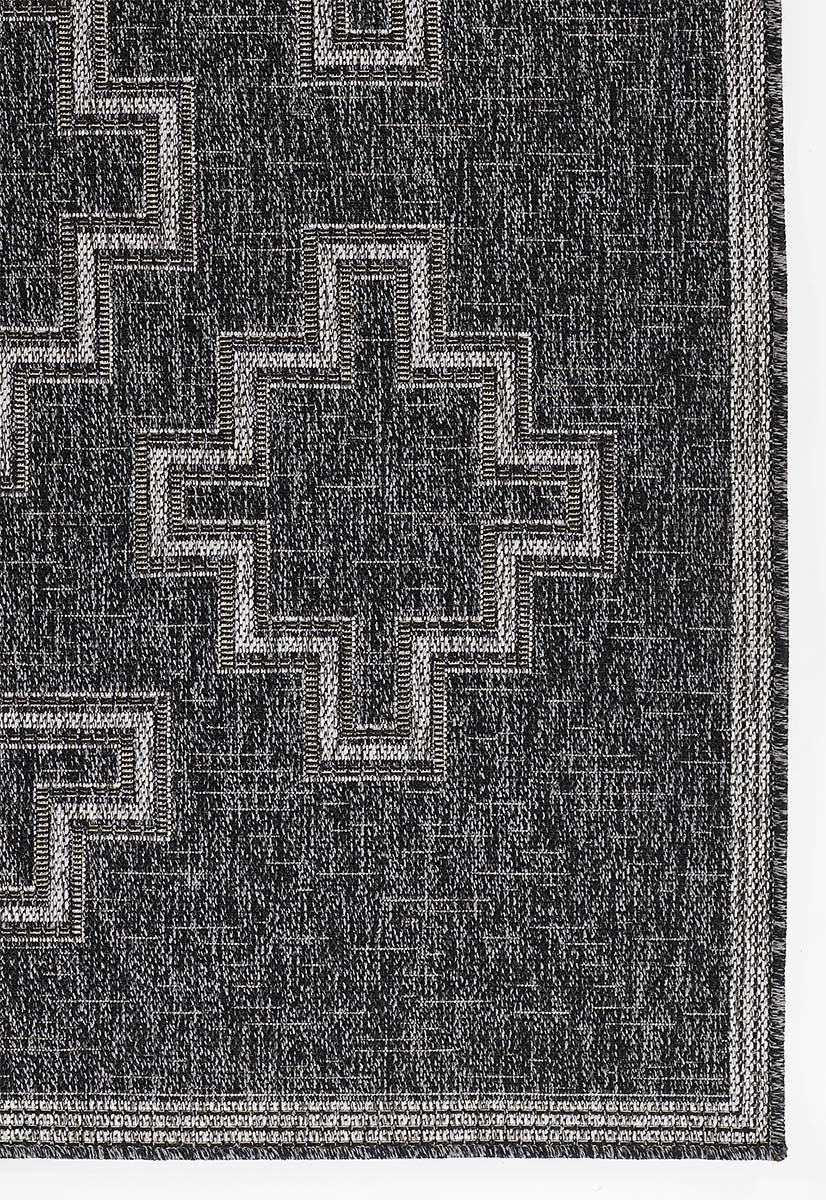 Kachina Charcoal Indoor/Outdoor Rug - 5 x 7