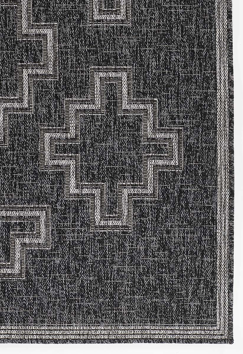 Kachina Charcoal Indoor/Outdoor Rug - 7 x 9