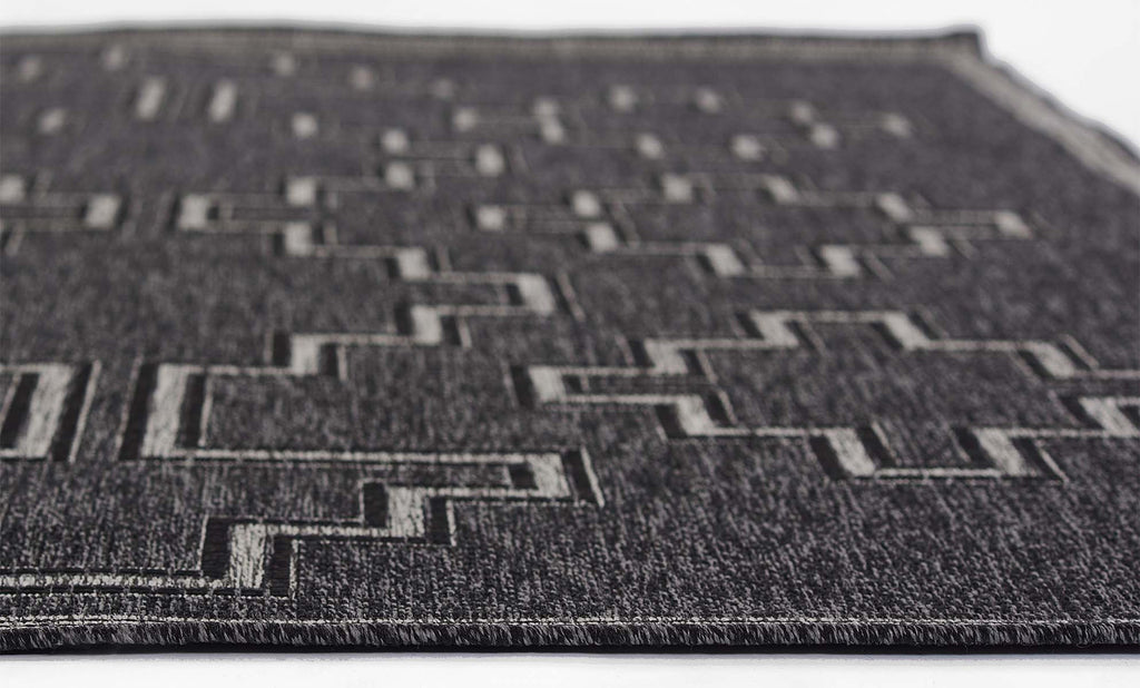 Kachina Charcoal Indoor/Outdoor Rug - 8 x 10
