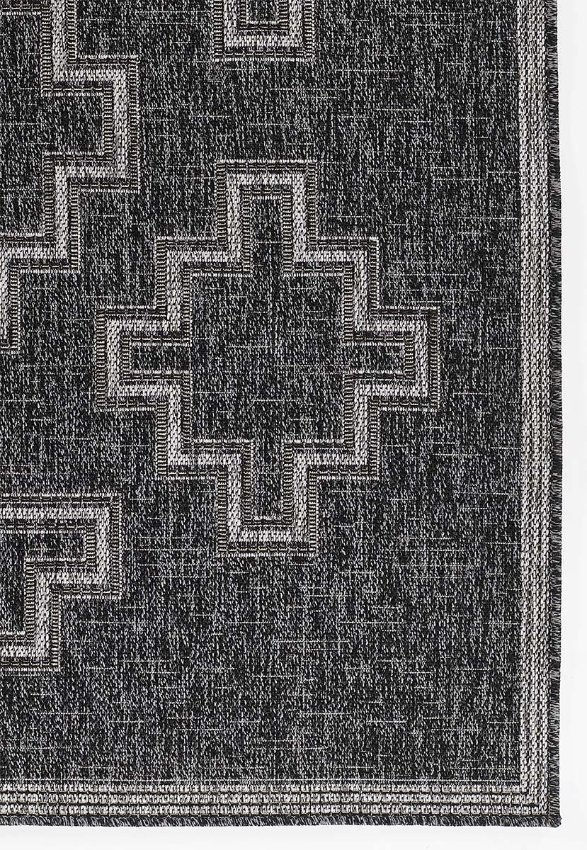 Kachina Charcoal Indoor/Outdoor Rug - 8 x 10