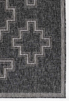 Kachina Charcoal Indoor/Outdoor Rug - 8 x 10