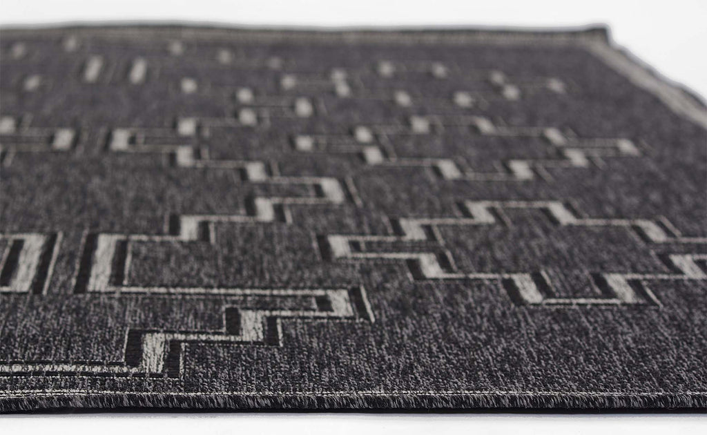 Kachina Charcoal Indoor/Outdoor Rug - 9 x 12