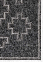 Kachina Charcoal Indoor/Outdoor Rug - 9 x 12