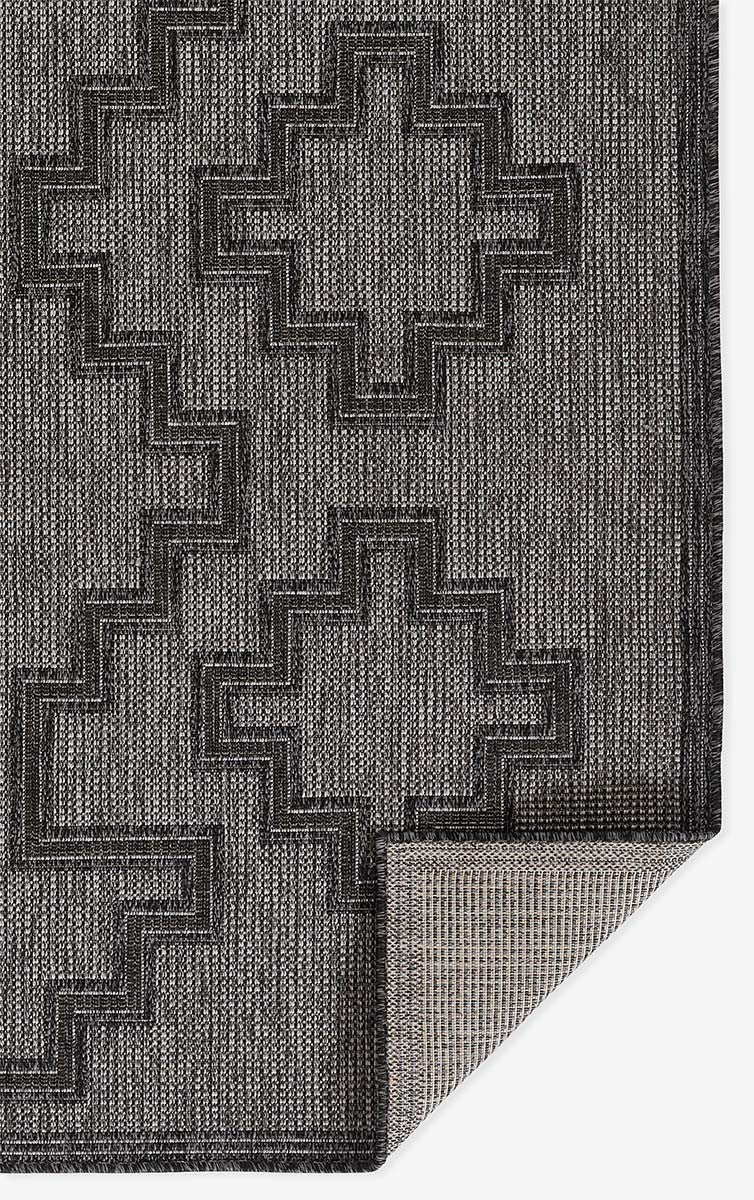 Kachina Gray Indoor/Outdoor Rug - 3 x 8