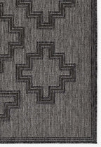 Kachina Gray Indoor/Outdoor Rug - 3 x 8