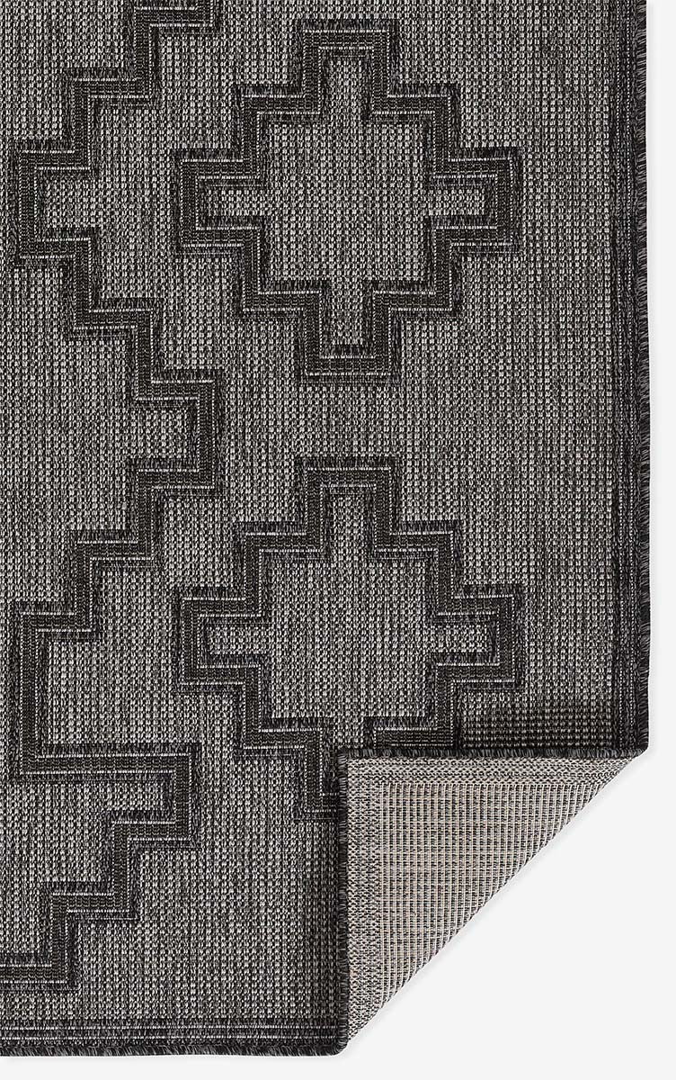 Kachina Gray Indoor/Outdoor Rug - 3 x 5