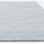 Prairie Palette Geometric Blue Rug - 2 x 8
