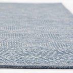 Prairie Palette Geometric Denim Rug - 4 x 6